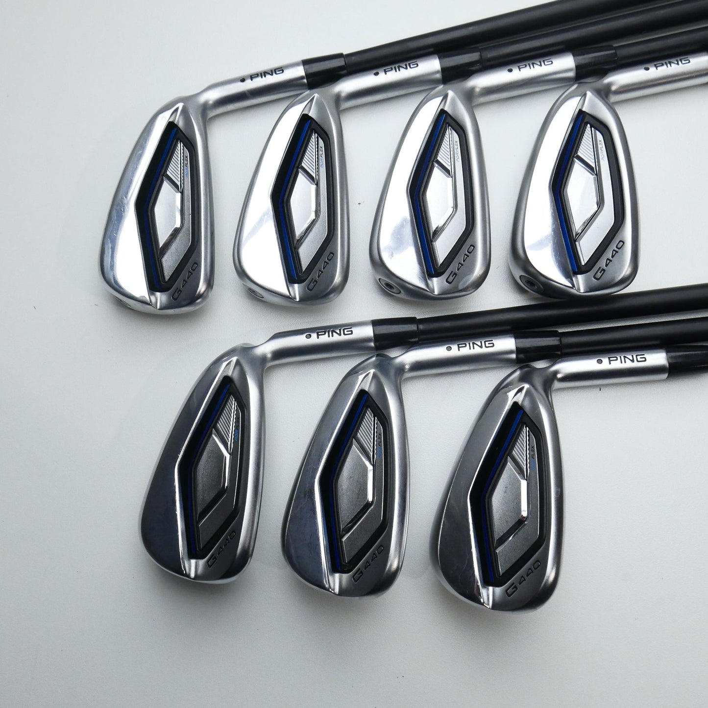 Used Ping G440 Iron Set / 5 - PW + UW / Stiff Flex