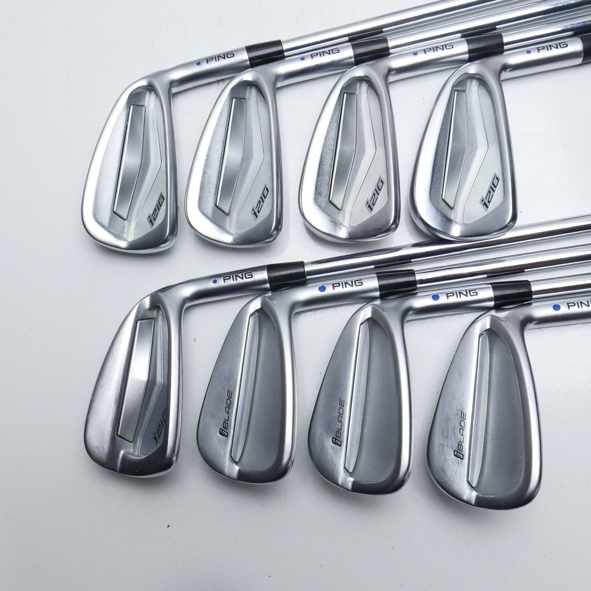 Used Ping i210 & iBlade Combo Iron Set / 3 - PW / X-Stiff Flex