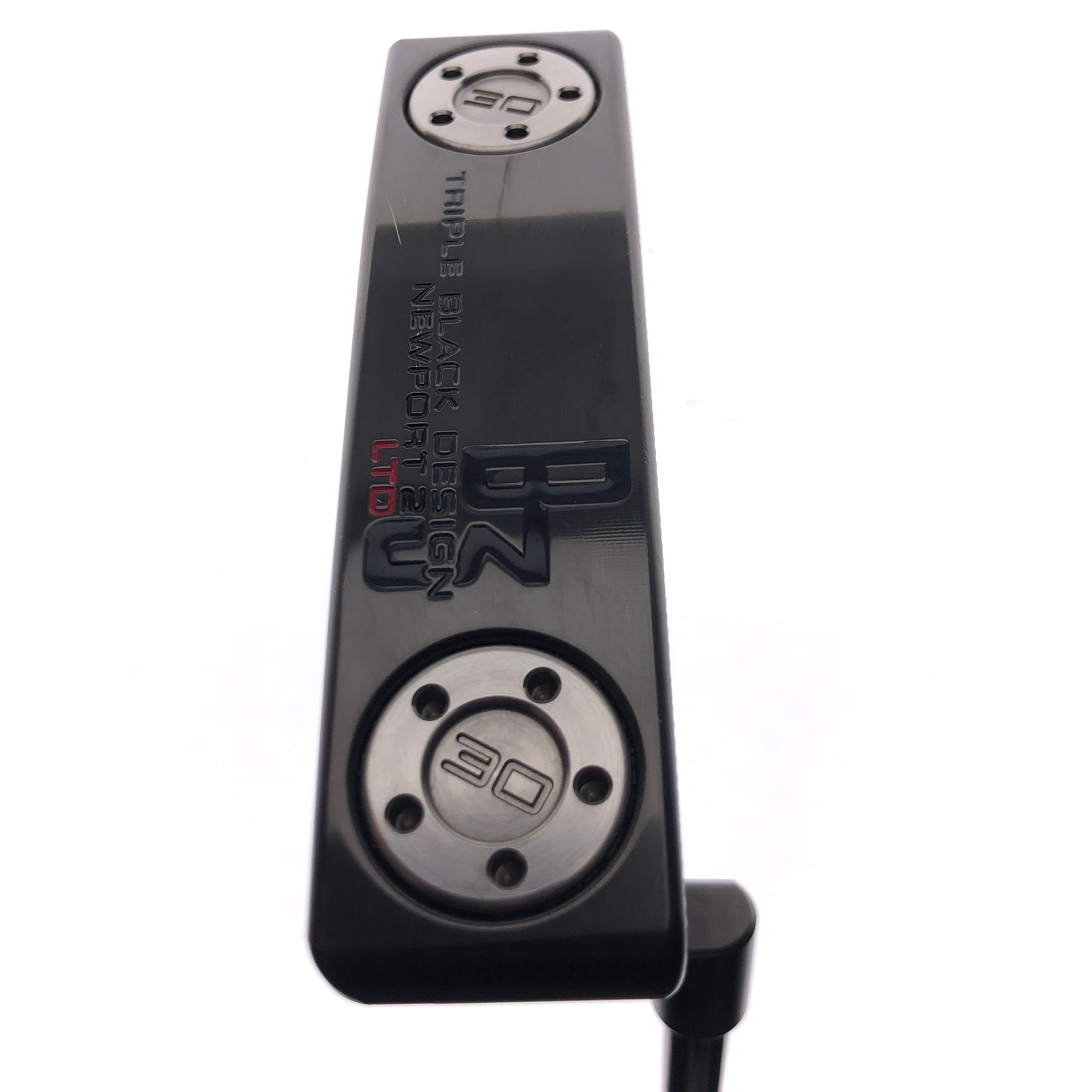 Used Scotty Cameron Limited Edition Triple Black B3 Newport 2 Putter / 35 Inches