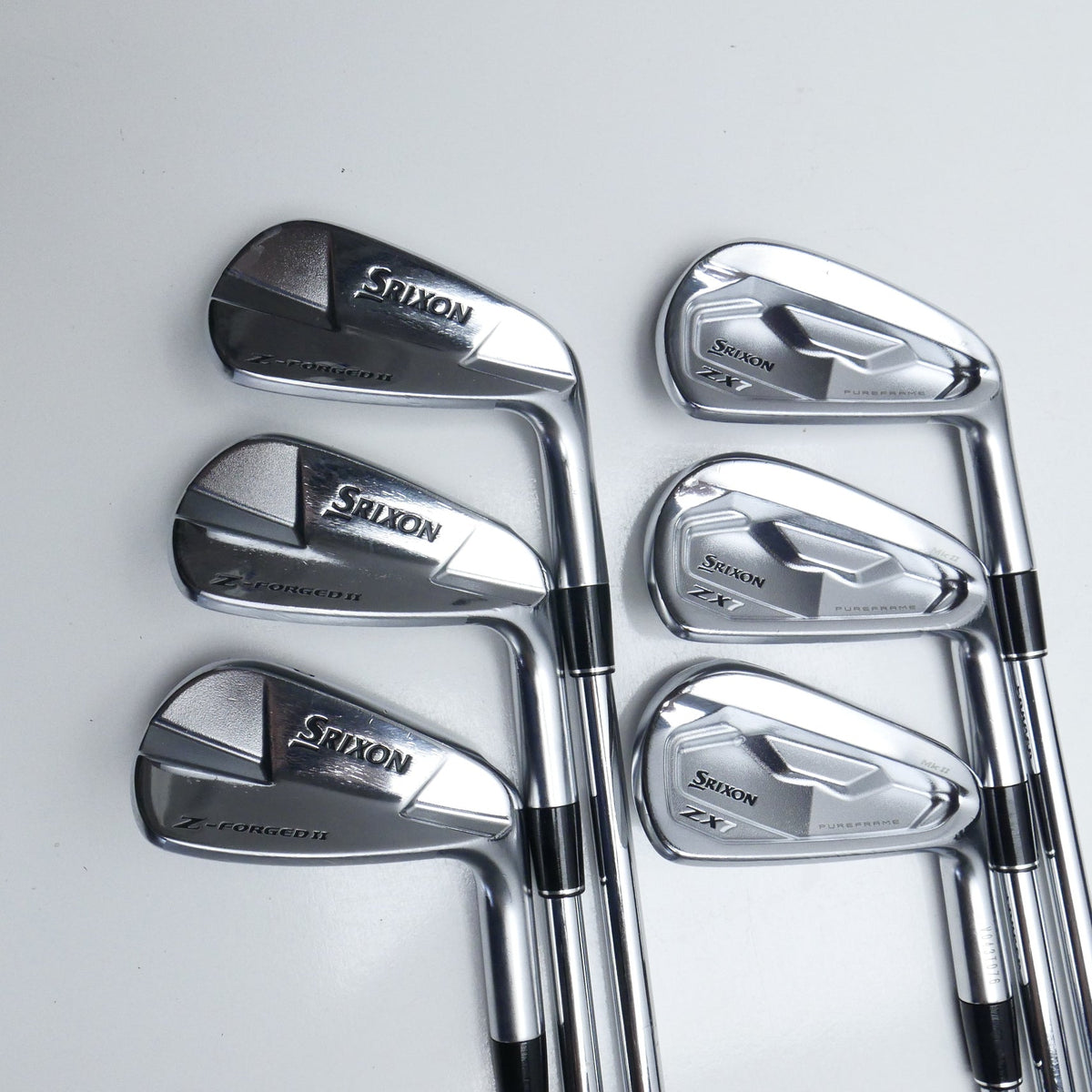 Used Srixon ZX7 MKII & Z-Forged II Iron Set / 5 - PW / Stiff Flex