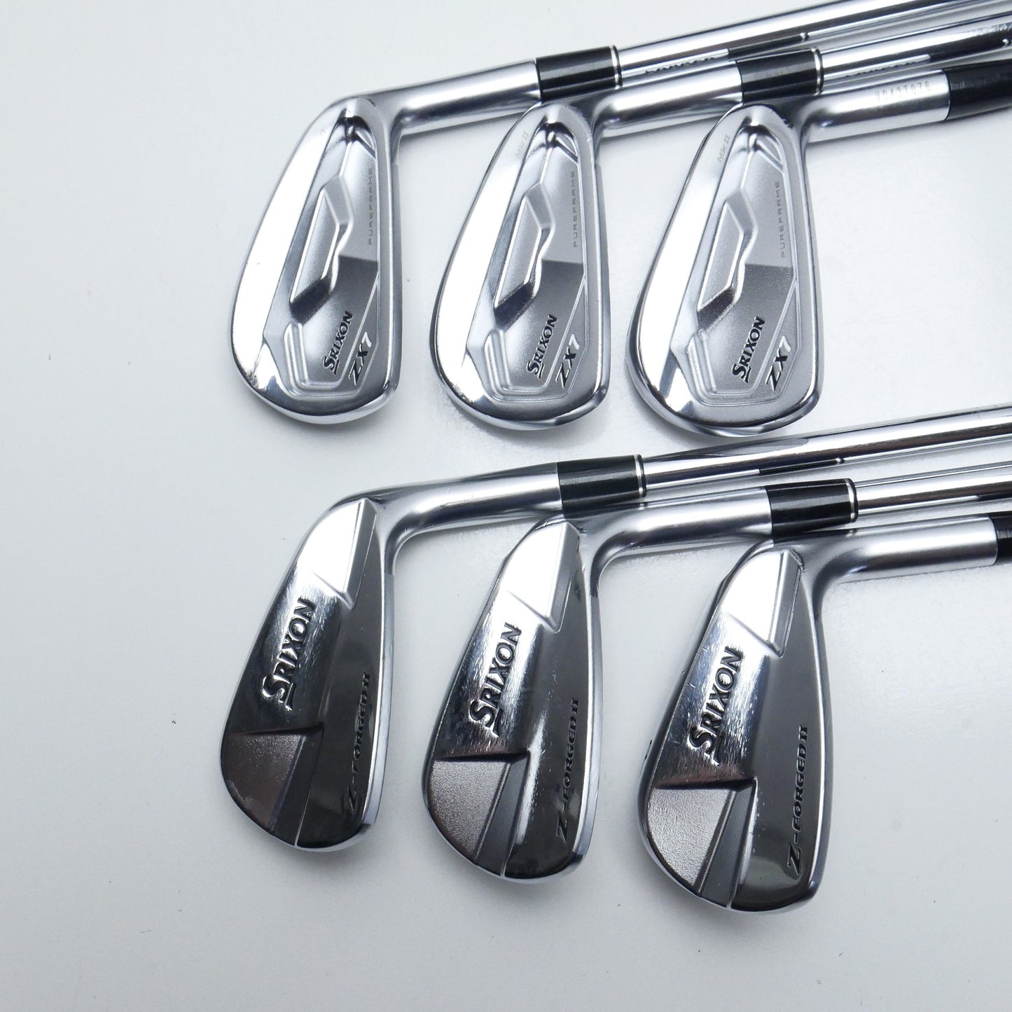 Used Srixon ZX7 MKII & Z-Forged II Iron Set / 5 - PW / Stiff Flex