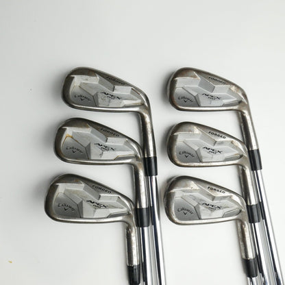 Used TOUR ISSUE Callaway Apex Pro 19 RAW Iron Set / 5 - PW / Stiff Flex