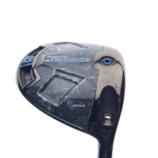 Used TOUR ISSUE Callaway Paradym Ai Smoke MAX Driver / 9.0+ Degrees / X-Flex