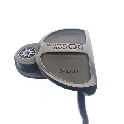 Used TOUR ISSUE Odyssey White Hot OG 2-Ball Butane Putter / 34.5 Inches