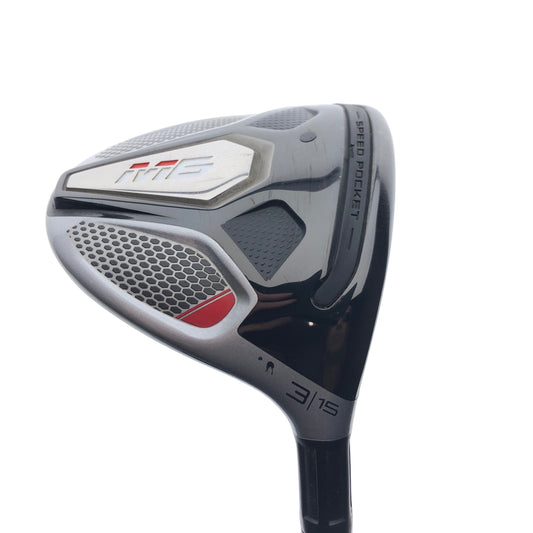 Used TOUR ISSUE TaylorMade M6 3 Fairway Wood / 15 Degrees / TX Flex