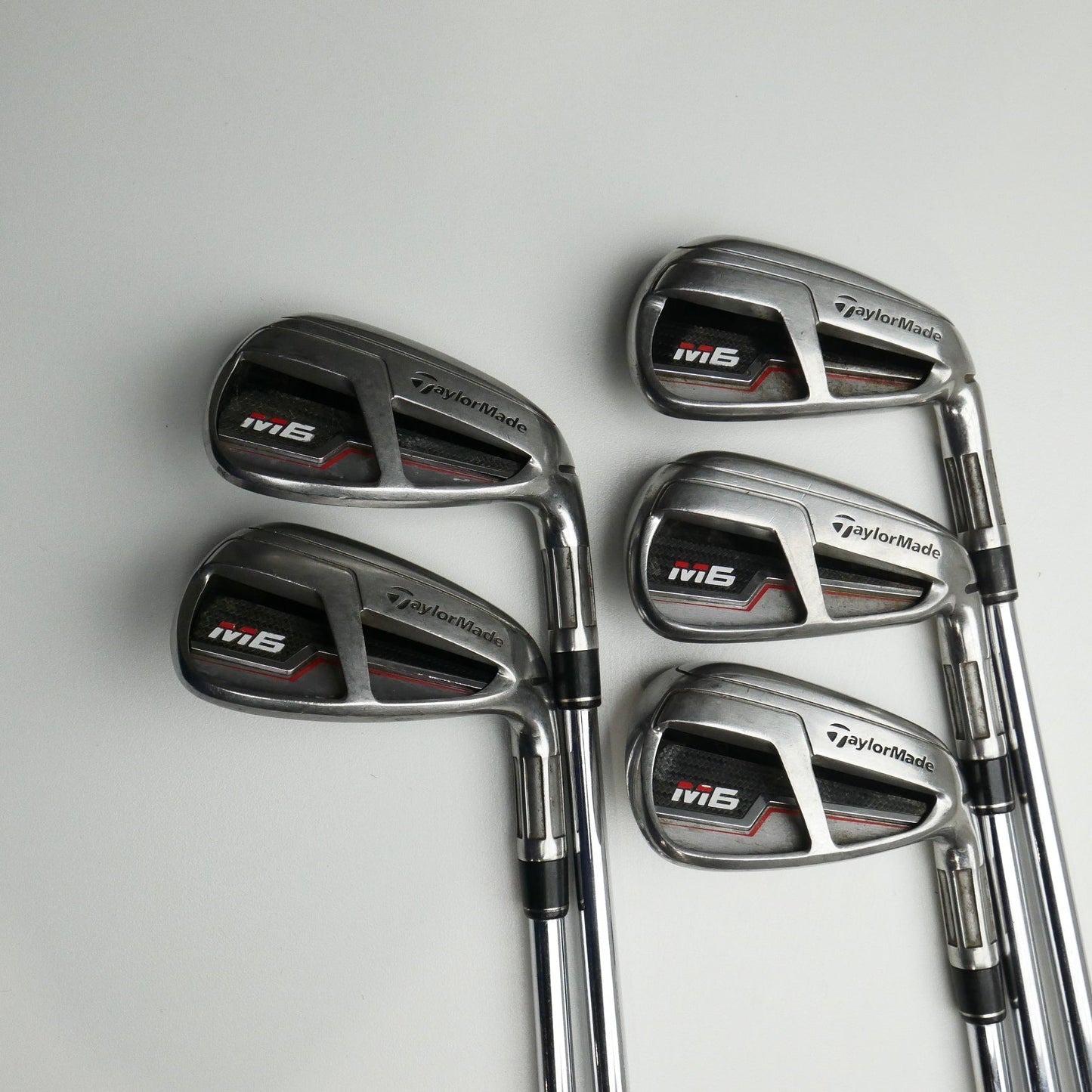 Used TaylorMade M6 Iron Set / 6 - PW / Stiff Flex
