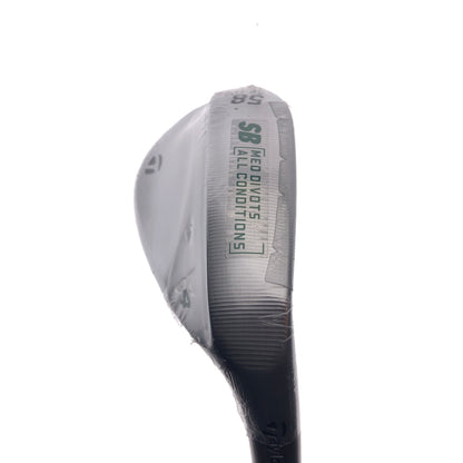 Used TaylorMade Milled Grind 4 Lob Wedge / 58.0 Degrees / Wedge Flex