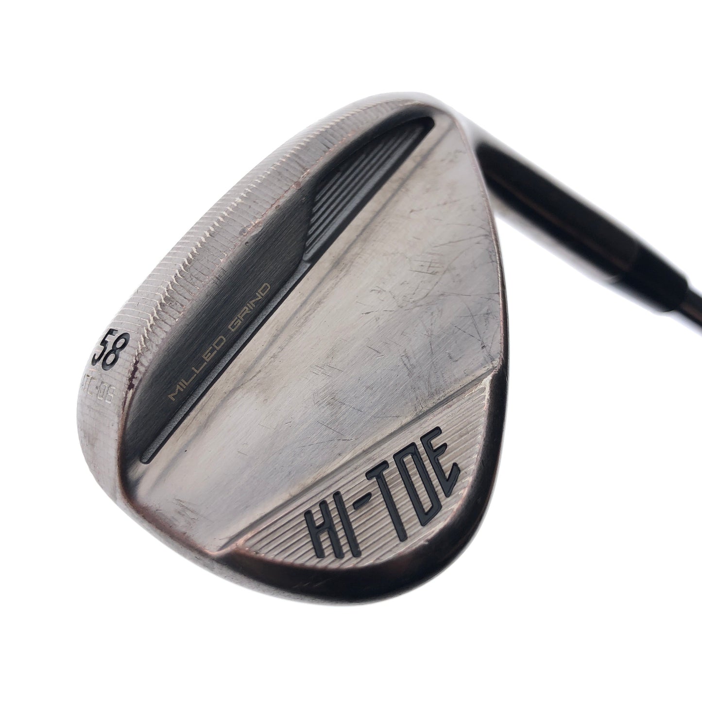 Used TaylorMade Milled Grind Hi-Toe 4 Copper Sand Wedge / 58.0 Deg / Stiff Flex