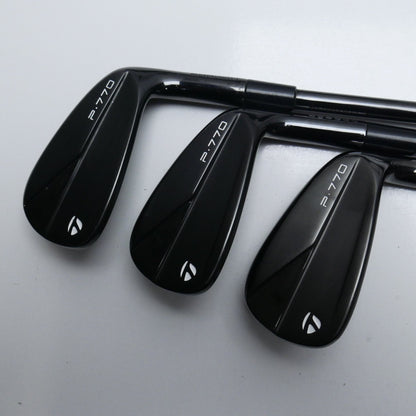 Used TaylorMade P770 2023 Black Iron Set / 4 - PW / Stiff Flex