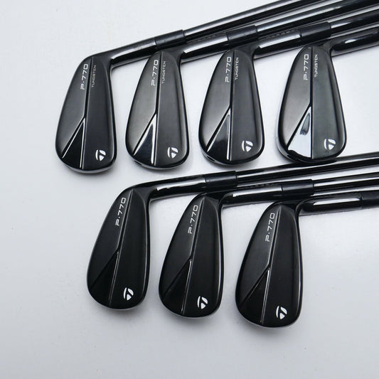 Used TaylorMade P770 2023 Black Iron Set / 4 - PW / Stiff Flex