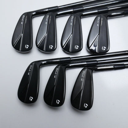 Used TaylorMade P770 2023 Black Iron Set / 4 - PW / Stiff Flex