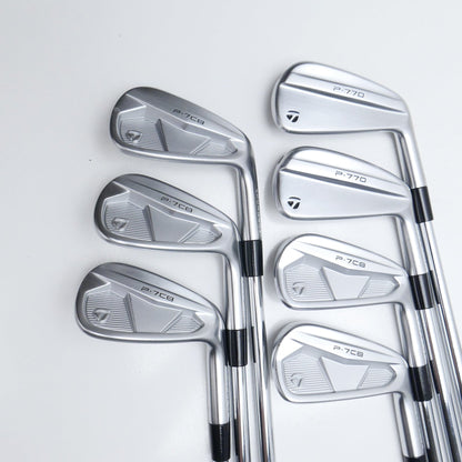Used TaylorMade P770 & P7CB 2024 Iron Set / 4 - PW / Stiff Flex