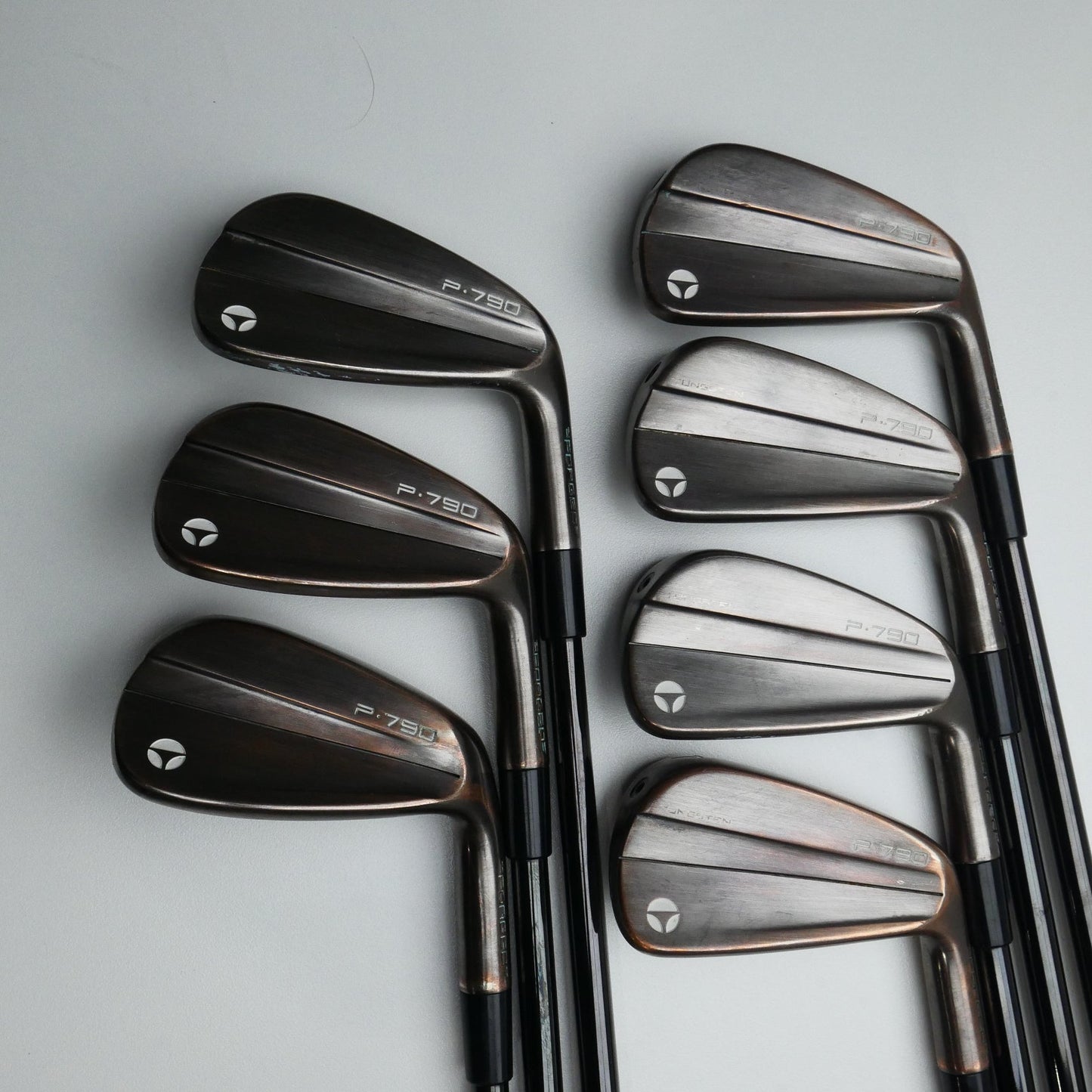 Used TaylorMade P790 Aged Copper Iron Set / 4 - PW / Stiff Flex