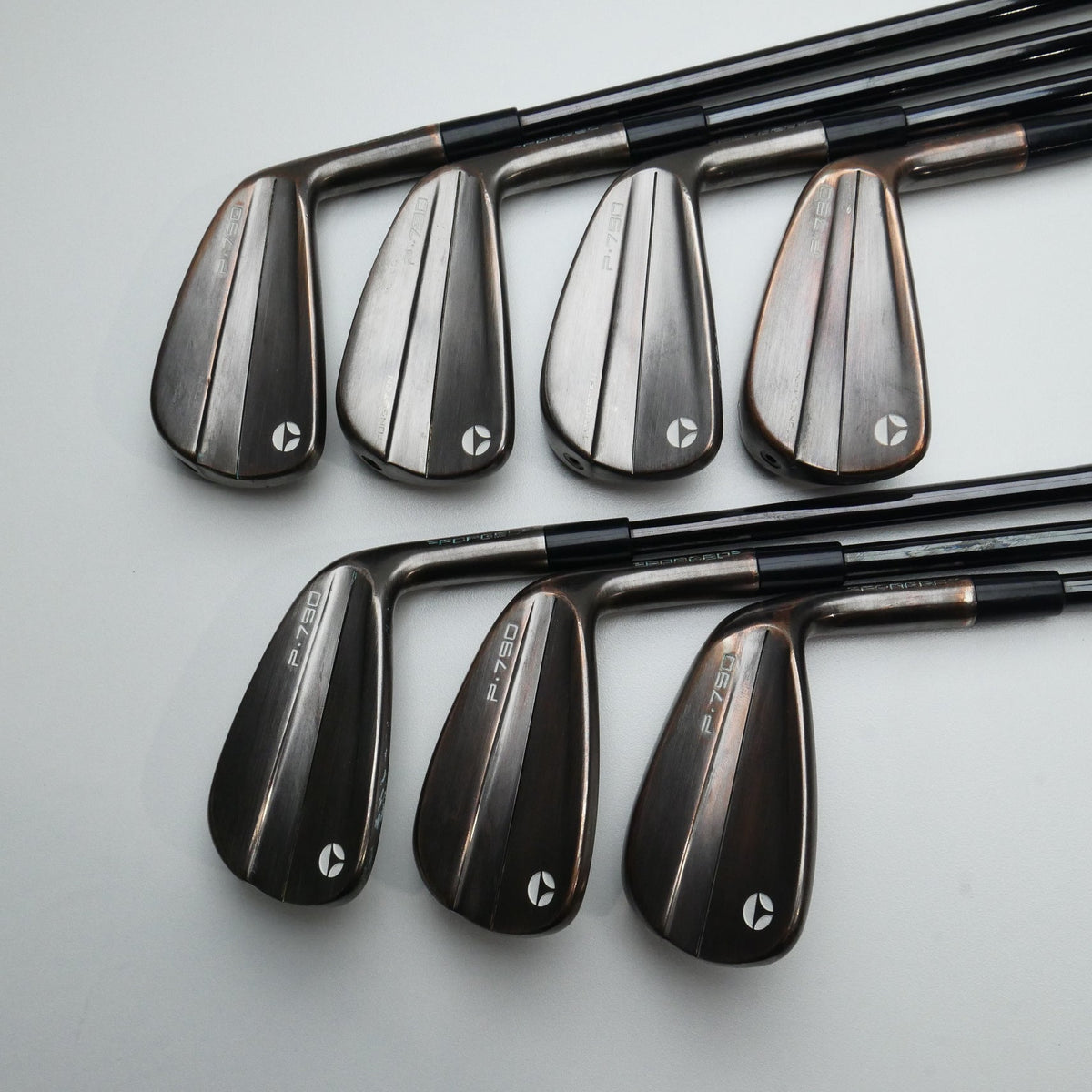 Used TaylorMade P790 Aged Copper Iron Set / 4 - PW / Stiff Flex