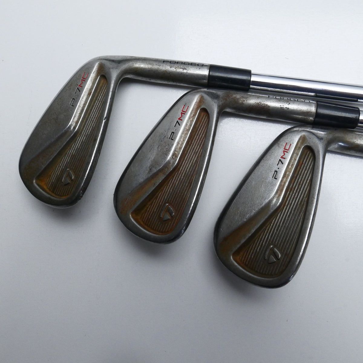 Used TaylorMade P7MC RAW Iron Set / 4 - PW / Stiff Flex