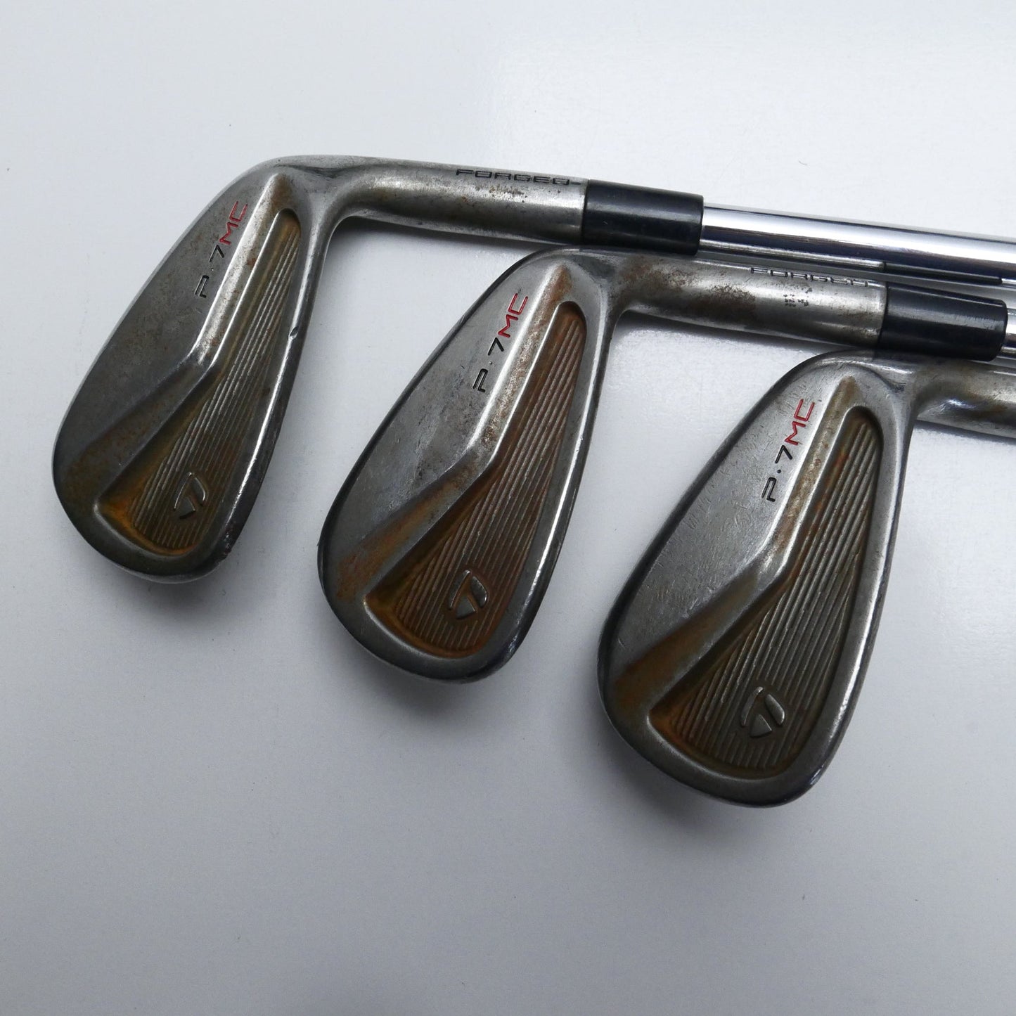 Used TaylorMade P7MC RAW Iron Set / 4 - PW / Stiff Flex