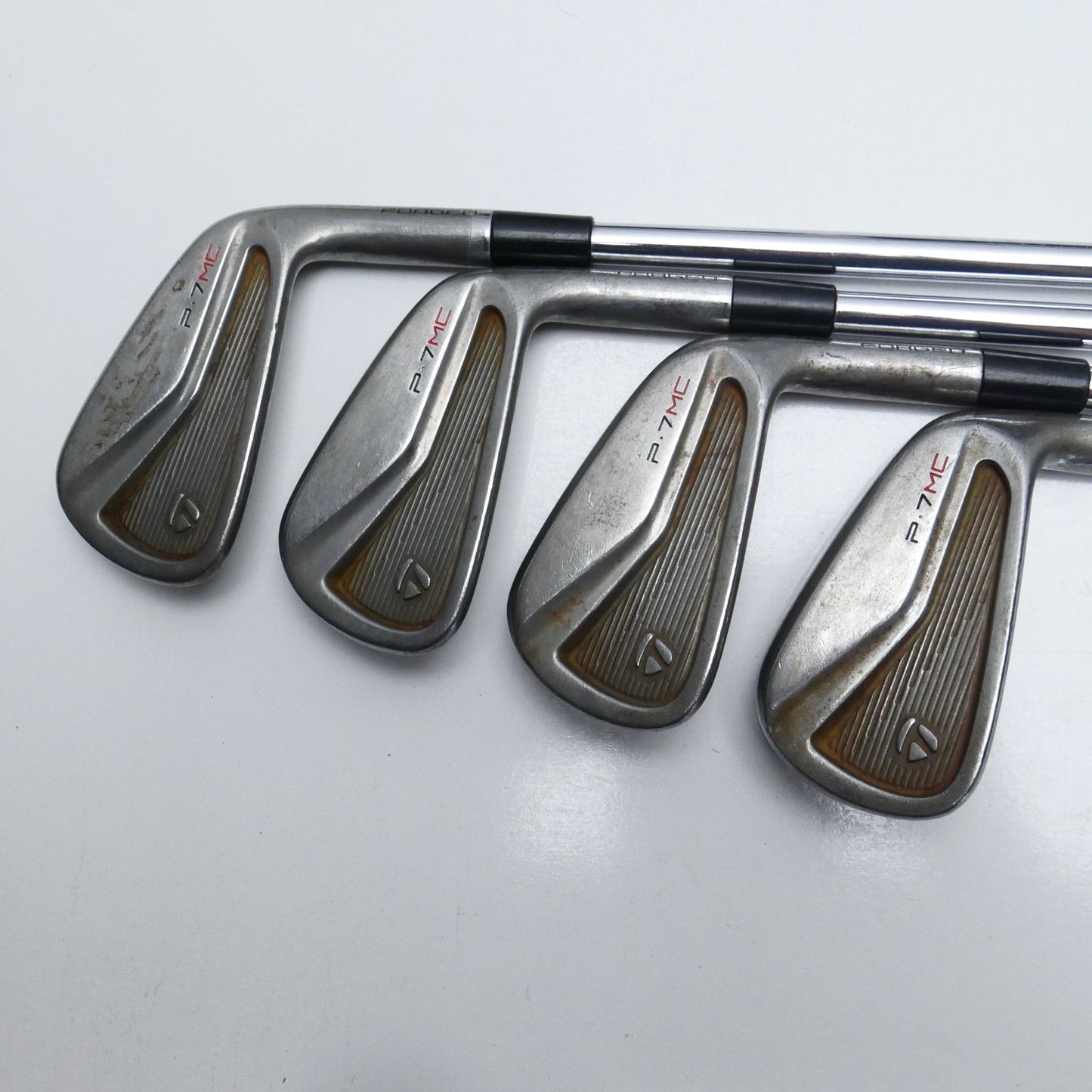 Used TaylorMade P7MC RAW Iron Set / 4 - PW / Stiff Flex