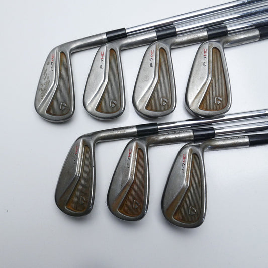 Used TaylorMade P7MC RAW Iron Set / 4 - PW / Stiff Flex