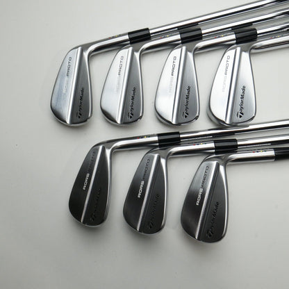 Used TaylorMade Rors Proto Iron Set / 4 - PW / X-Stiff Flex