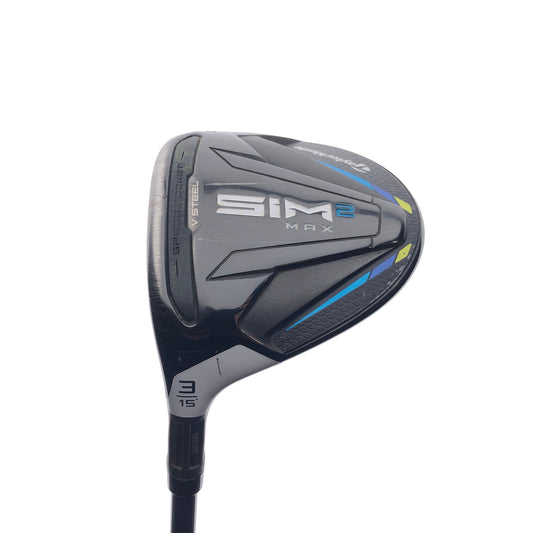Used TaylorMade Sim2 Max 3 Fairway Wood / 15 Degrees / Stiff Flex / Left-Handed