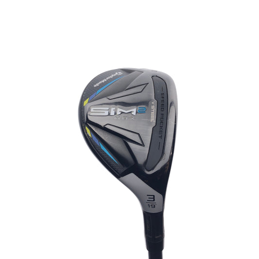 Used TaylorMade Sim2 Max Rescue 3 Hybrid / 19 Degrees / Regular Flex