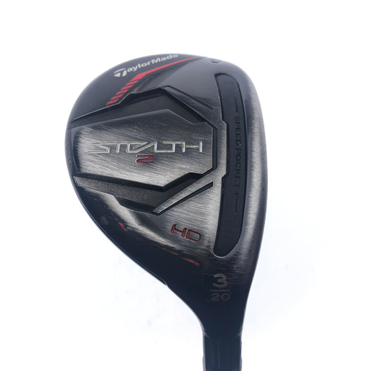 Used TaylorMade Stealth 2 HD 3 Hybrid / 20 Degrees / Regular Flex