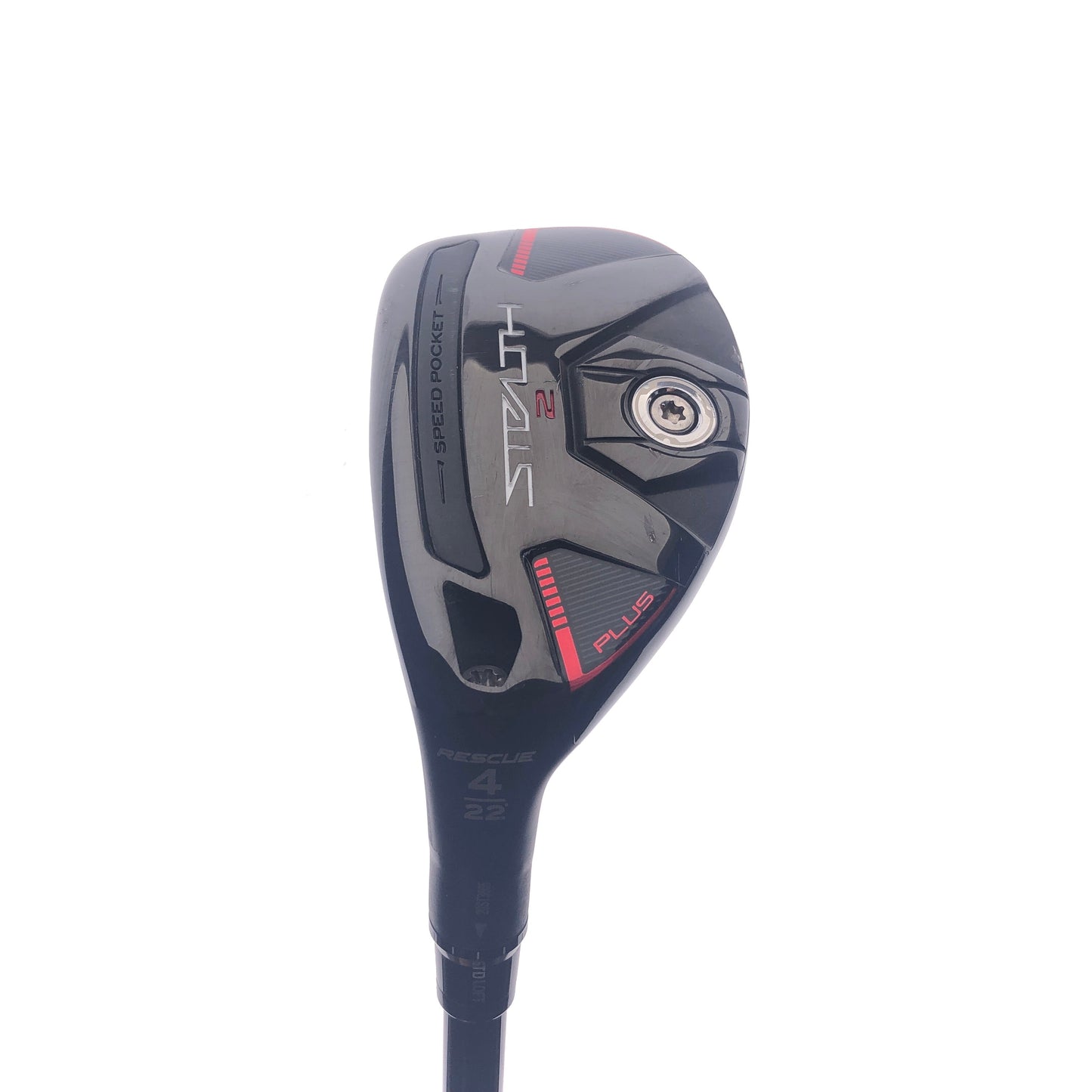 Used TaylorMade Stealth 2 Plus 4 Hybrid / 22 Degrees / Stiff Flex / Left-Handed