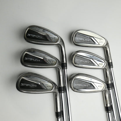 Used TaylorMade Stealth HD Iron Set / 6 - PW + AW / Regular Flex