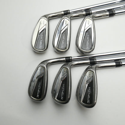 Used TaylorMade Stealth HD Iron Set / 6 - PW + AW / Regular Flex