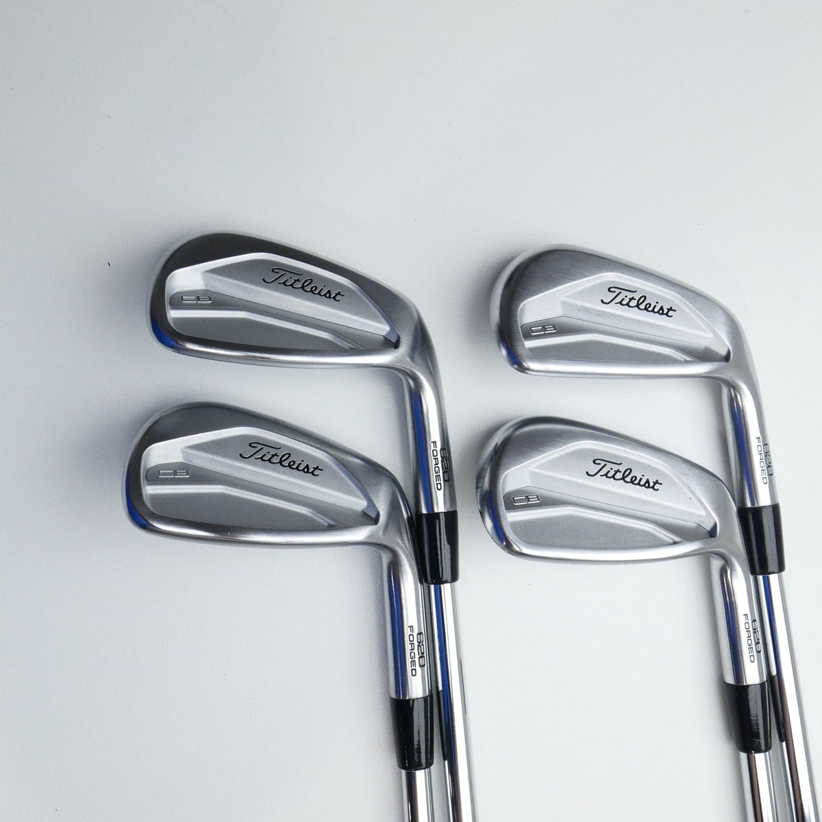 Used Titleist 620 CB Iron Set / 7 - PW / X-Stiff Flex
