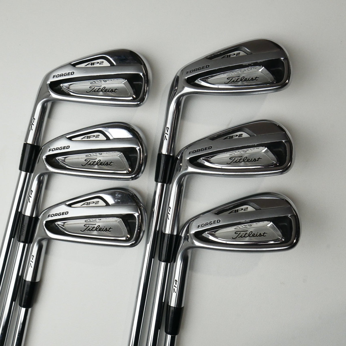 Used Titleist AP2 714 Iron Set / 5 - PW / Stiff Flex / Left-Handed