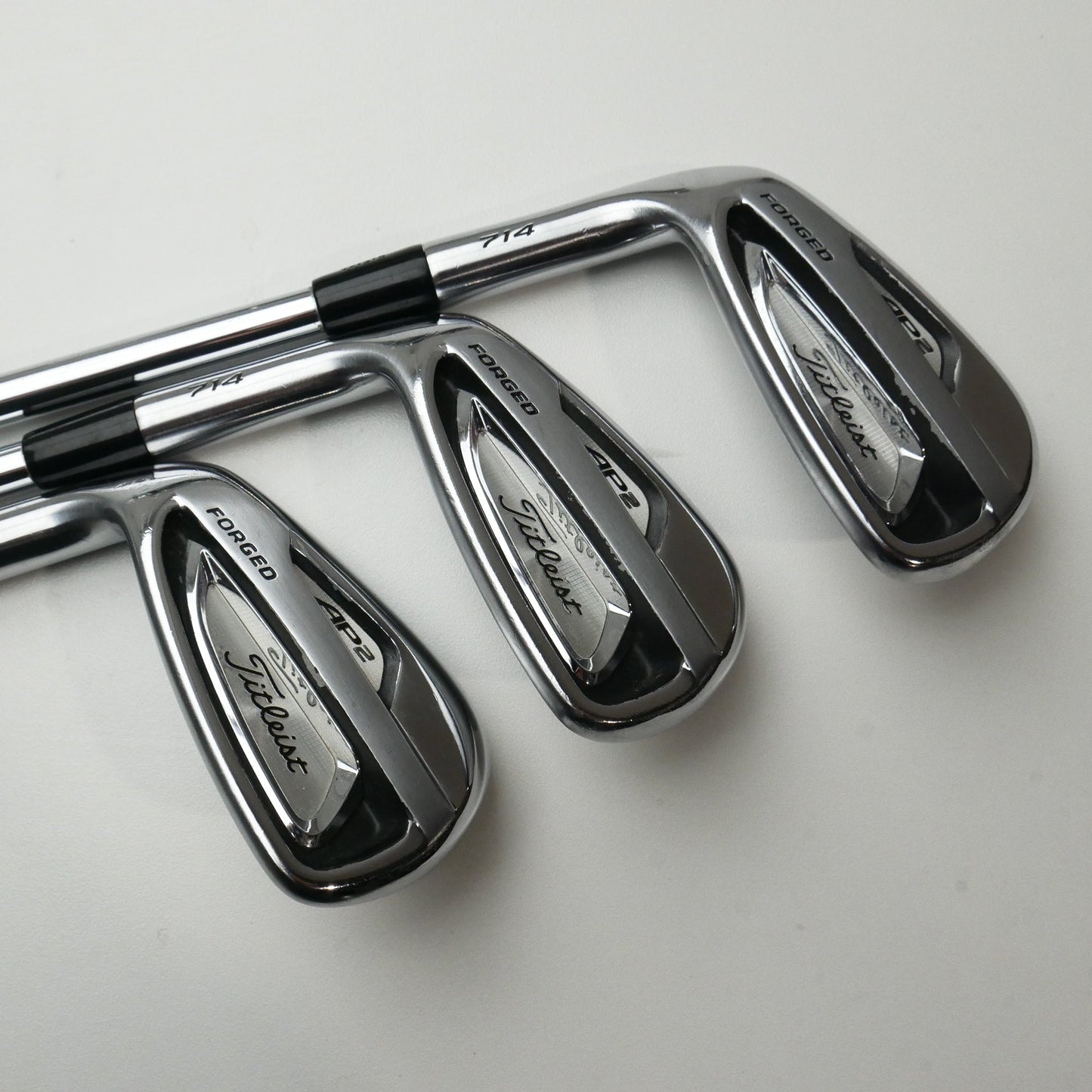 Used Titleist AP2 714 Iron Set / 5 - PW / Stiff Flex / Left-Handed