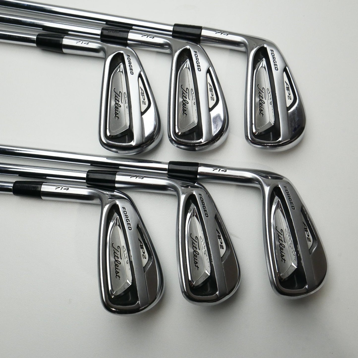 Used Titleist AP2 714 Iron Set / 5 - PW / Stiff Flex / Left-Handed
