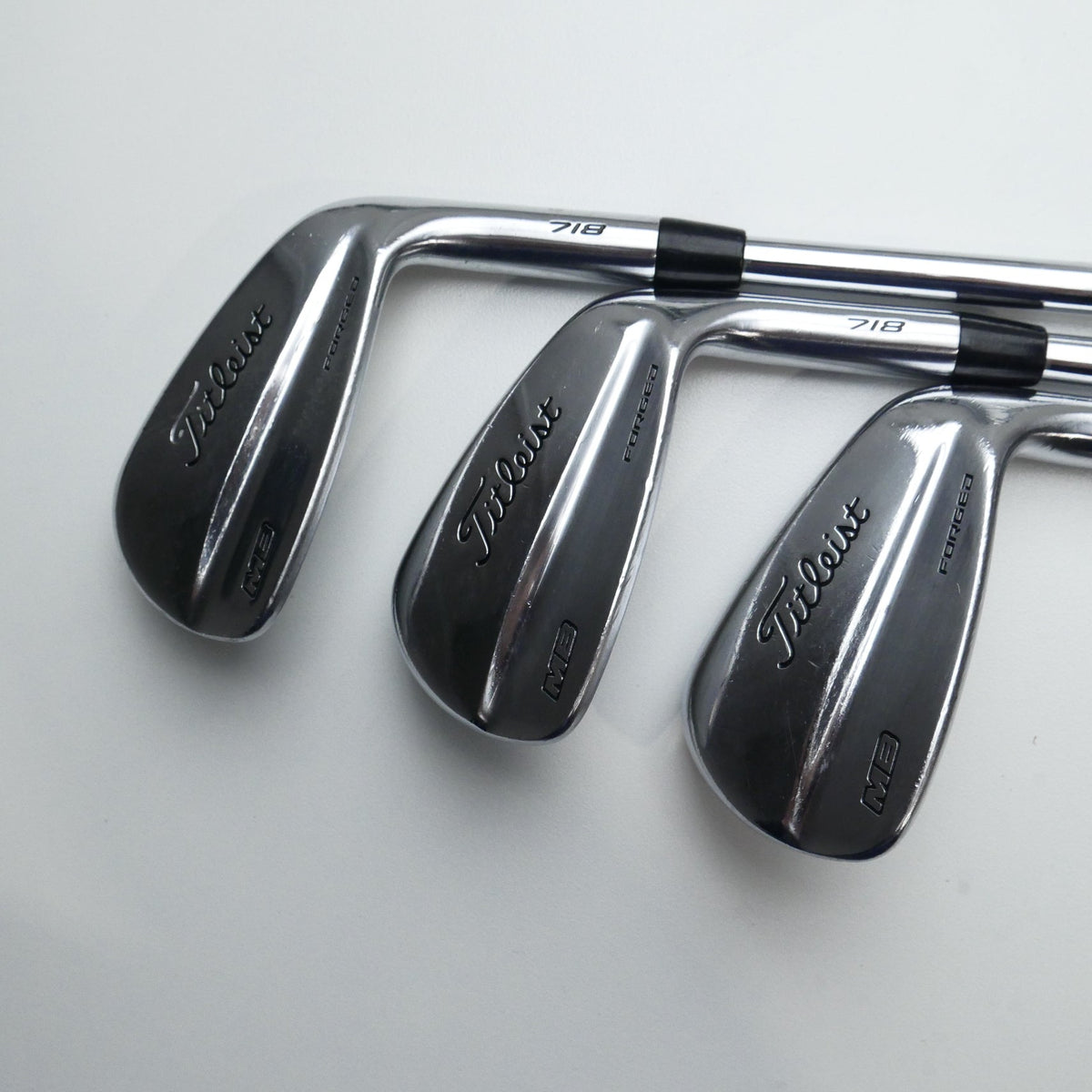 Used Titleist MB 718 Iron Set / 4 - PW / Stiff Flex