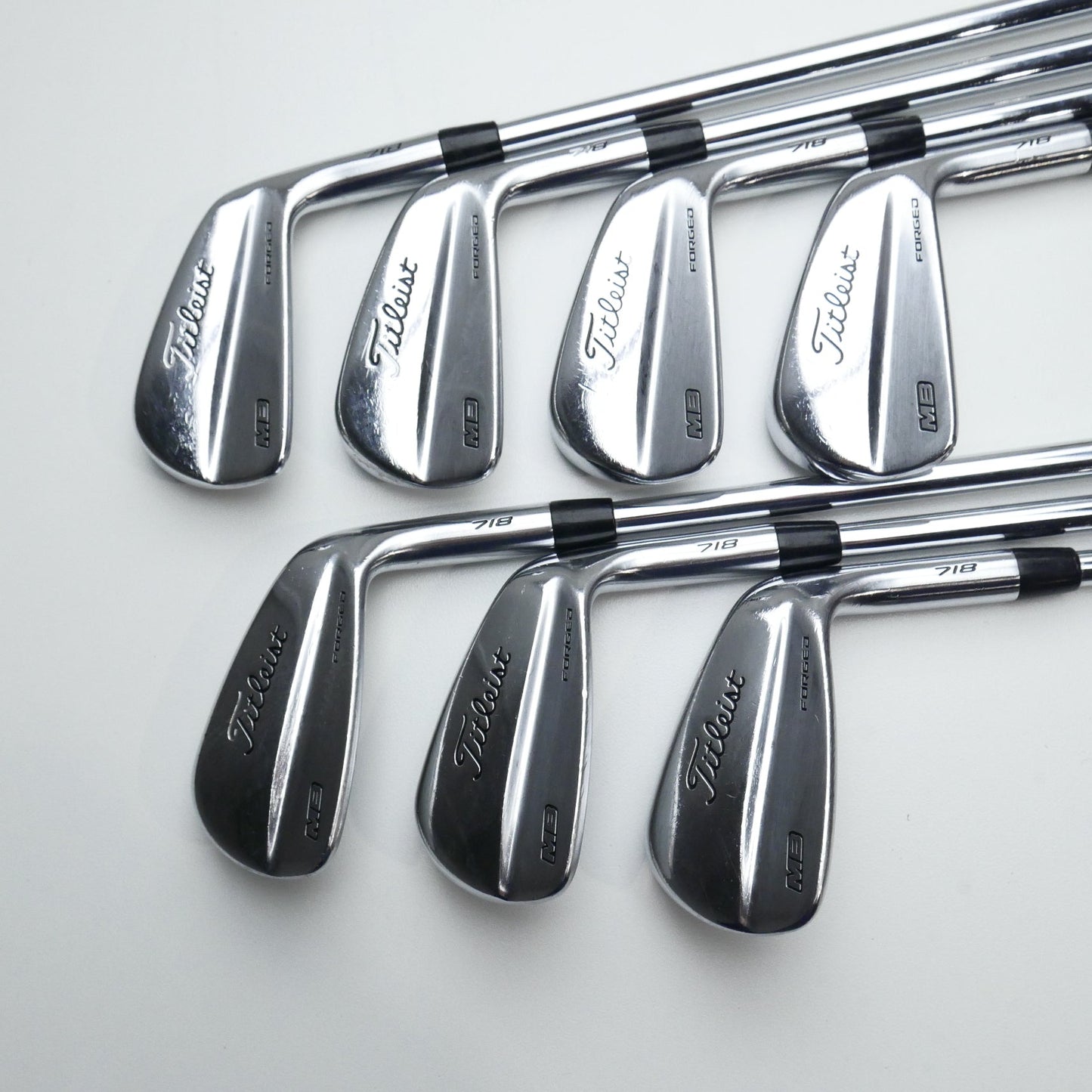 Used Titleist MB 718 Iron Set / 4 - PW / Stiff Flex
