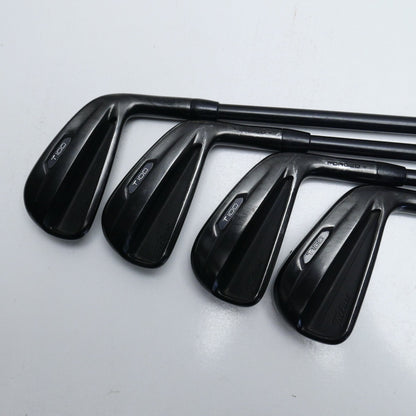 Used Titleist T100 2021 Black Iron Set / 4 - PW / Stiff Flex