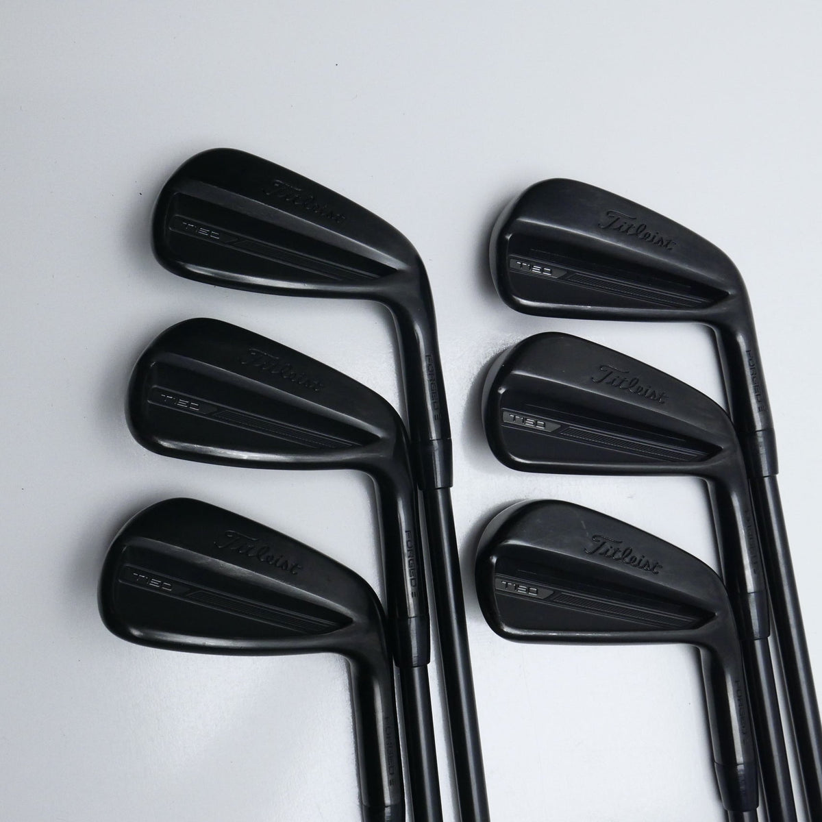 Used Titleist T150 2023 Vapor Black Iron Set / 5 - PW / Stiff Flex