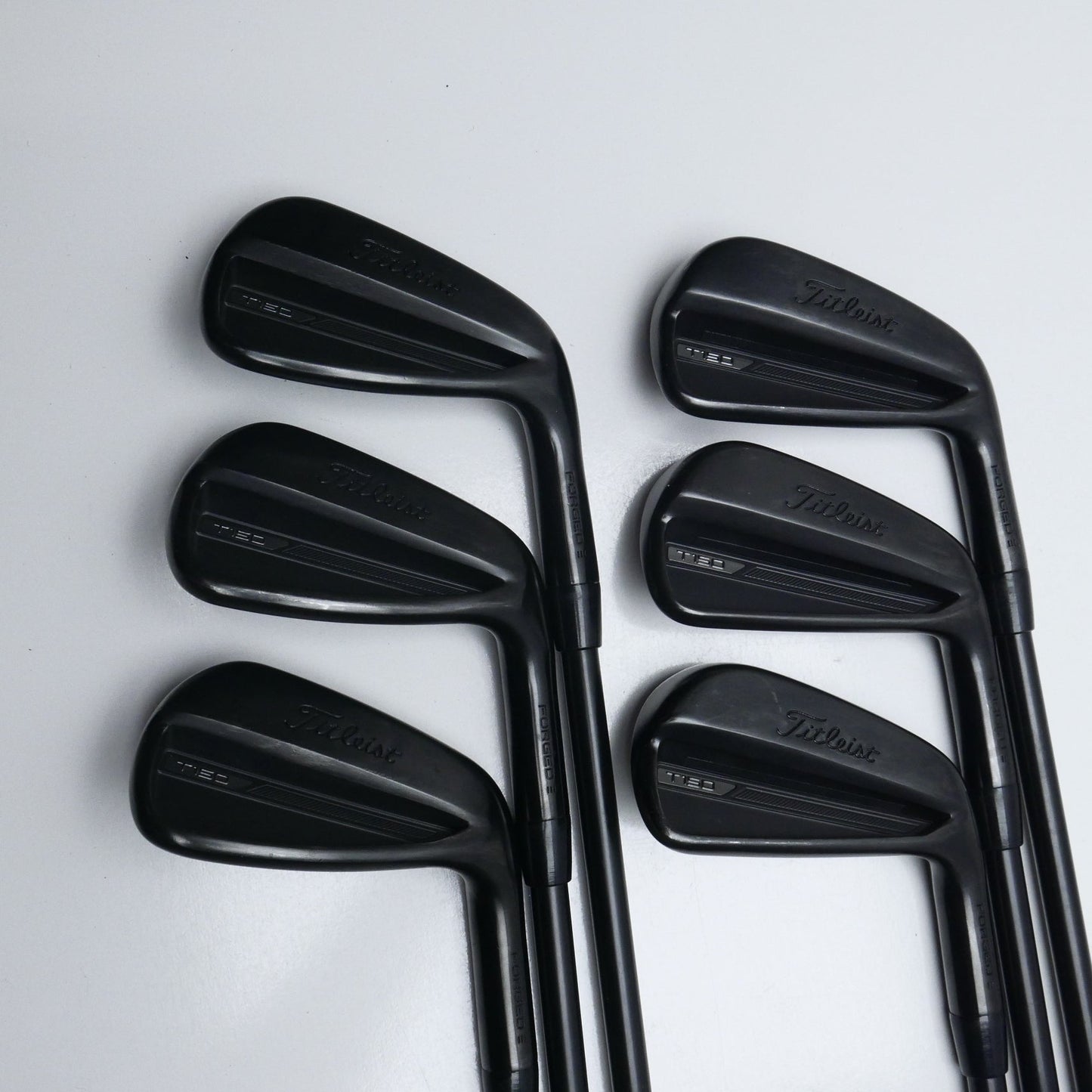 Used Titleist T150 2023 Vapor Black Iron Set / 5 - PW / Stiff Flex