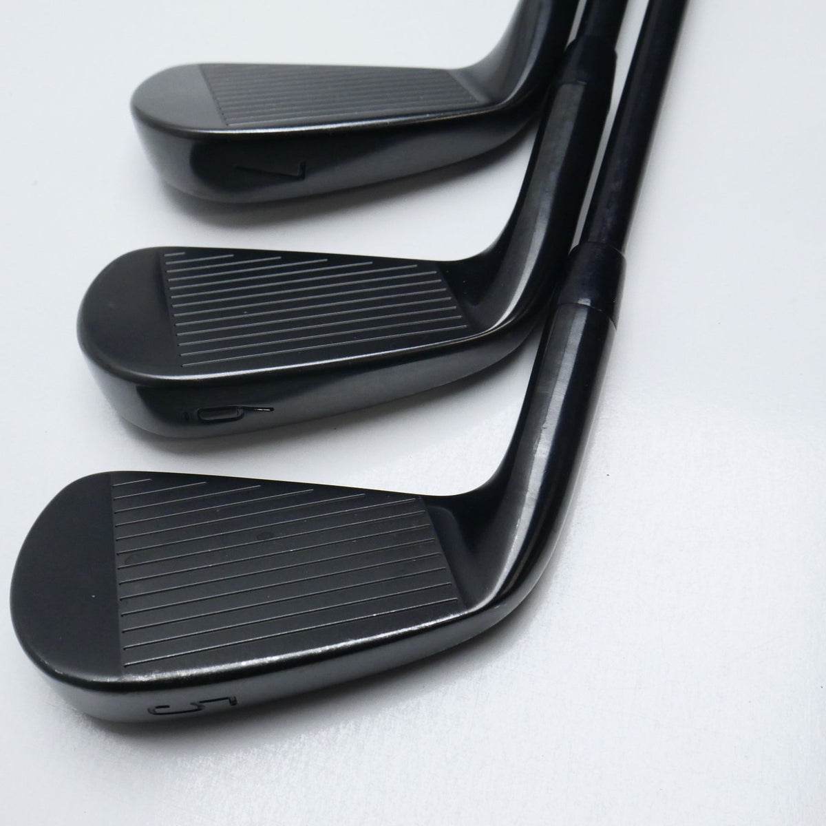 Used Titleist T150 2023 Vapor Black Iron Set / 5 - PW / Stiff Flex