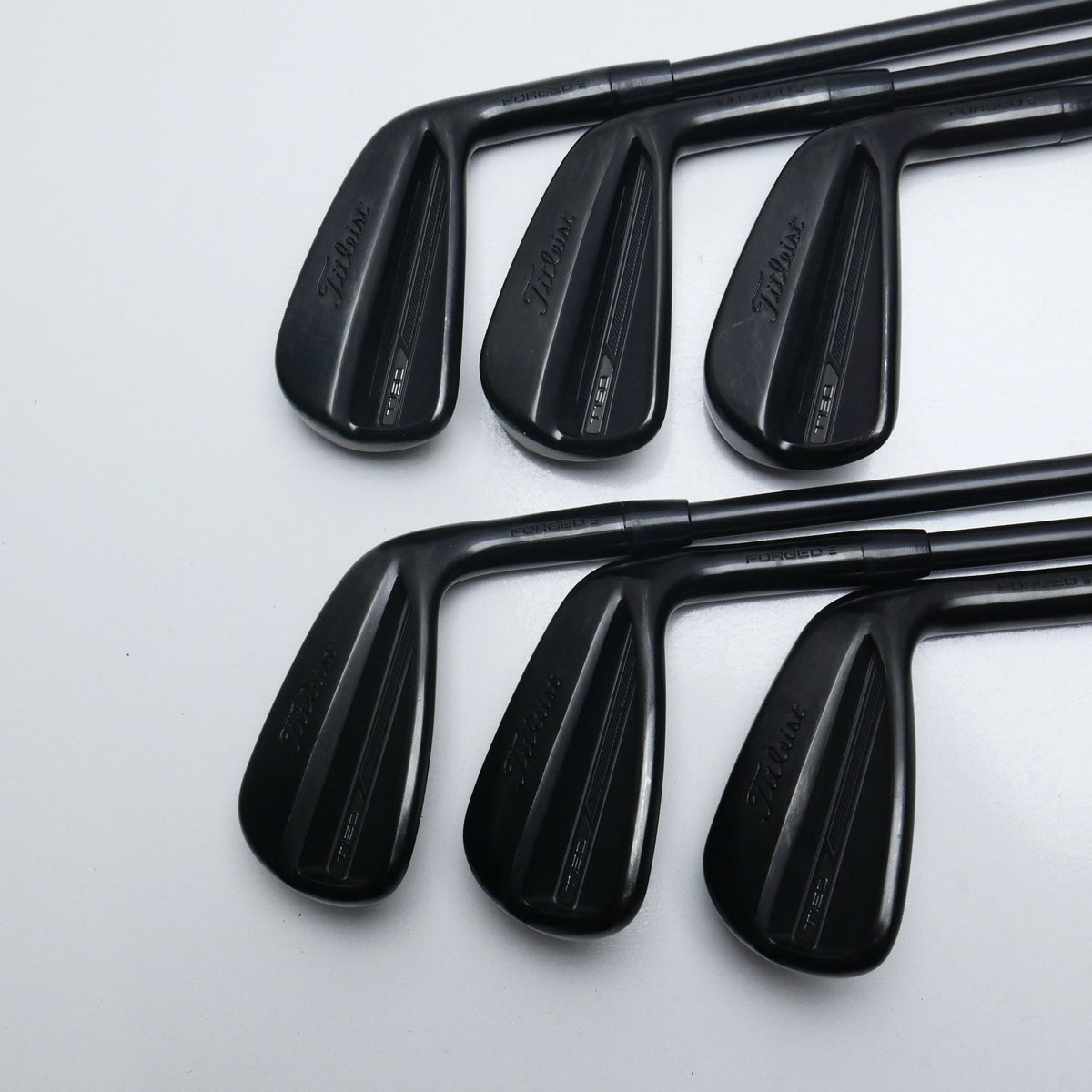 Used Titleist T150 2023 Vapor Black Iron Set / 5 - PW / Stiff Flex