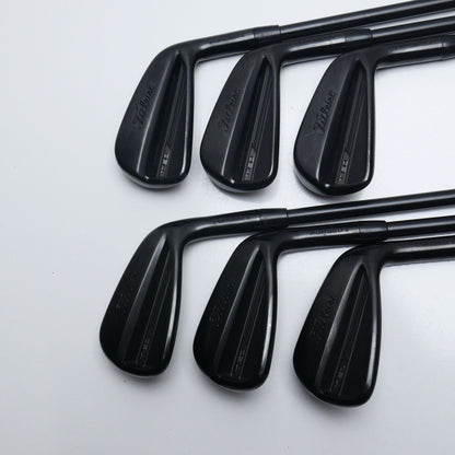 Used Titleist T150 2023 Vapor Black Iron Set / 5 - PW / Stiff Flex