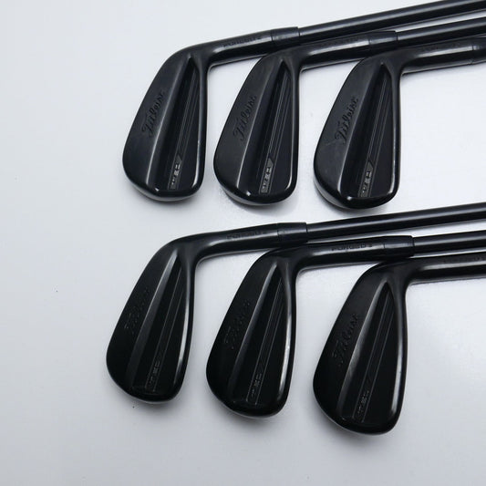 Used Titleist T150 2023 Vapor Black Iron Set / 5 - PW / Stiff Flex