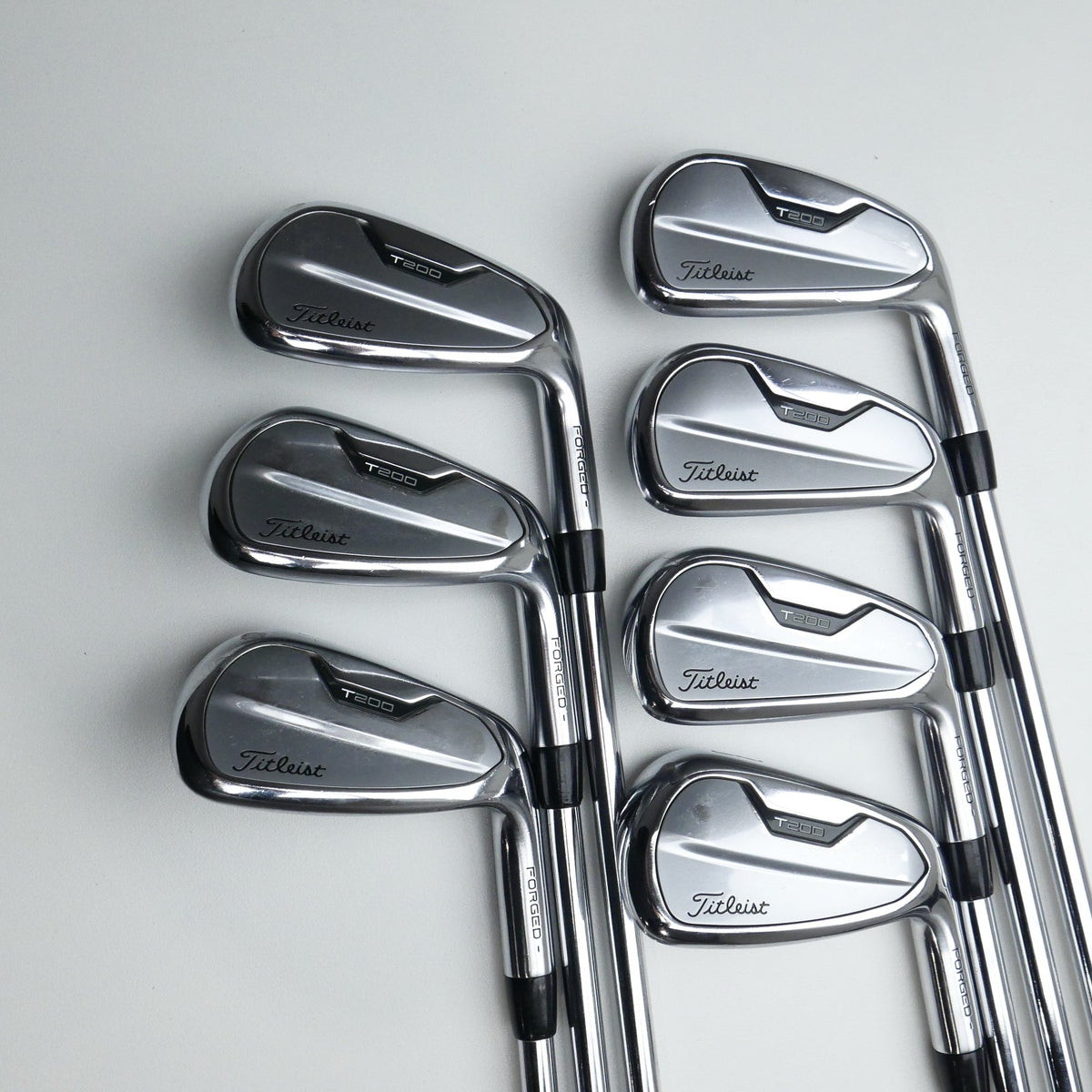 Used Titleist T200 2021 Iron Set / 5 - PW + 48° / Stiff Flex