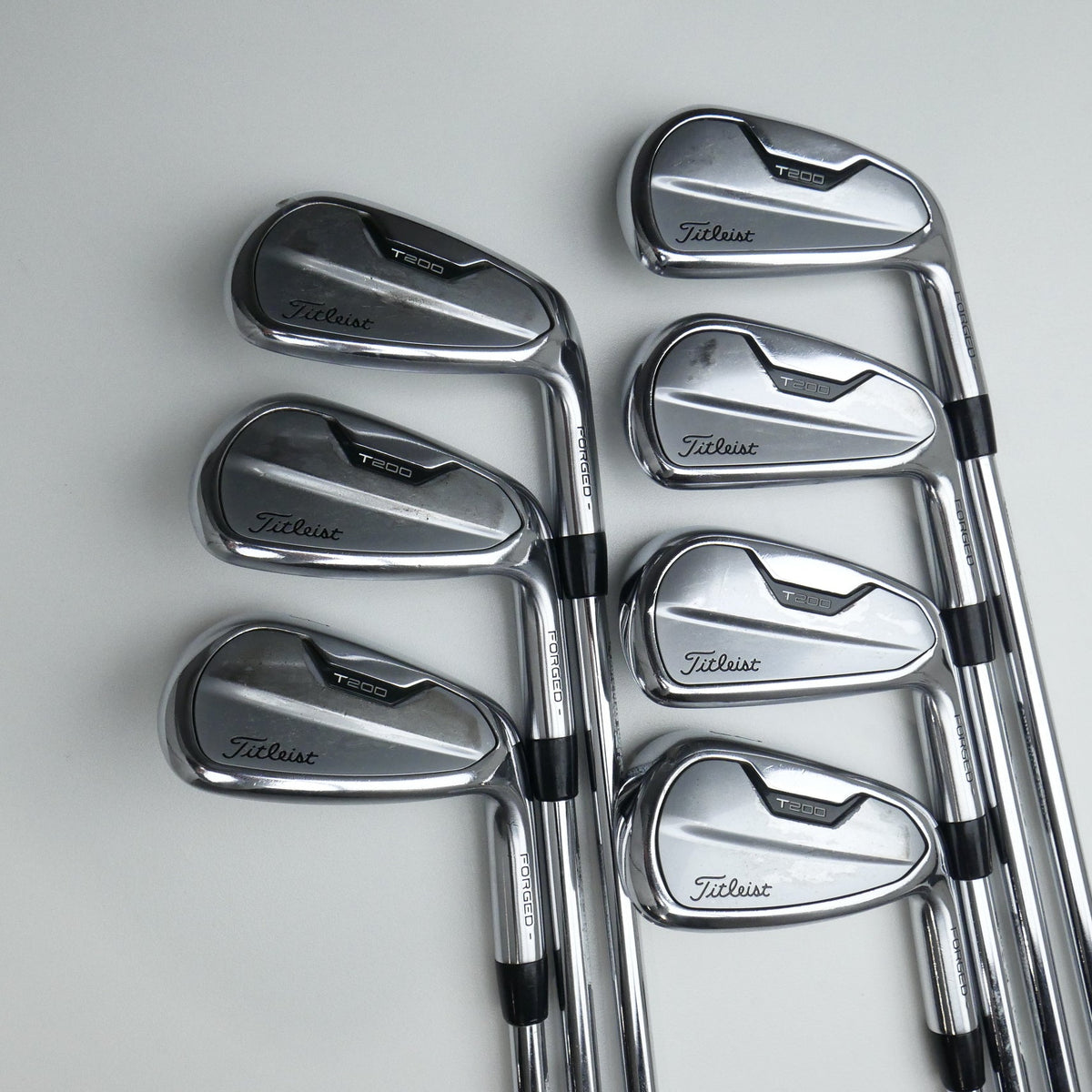 Used Titleist T200 2021 Iron Set / 5 - PW + 48° / Stiff Flex