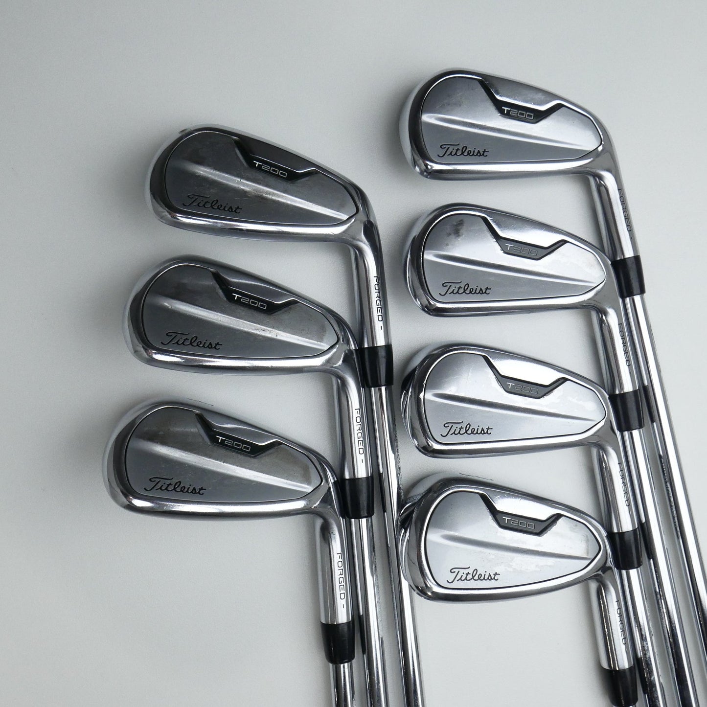 Used Titleist T200 2021 Iron Set / 5 - PW + 48° / Stiff Flex