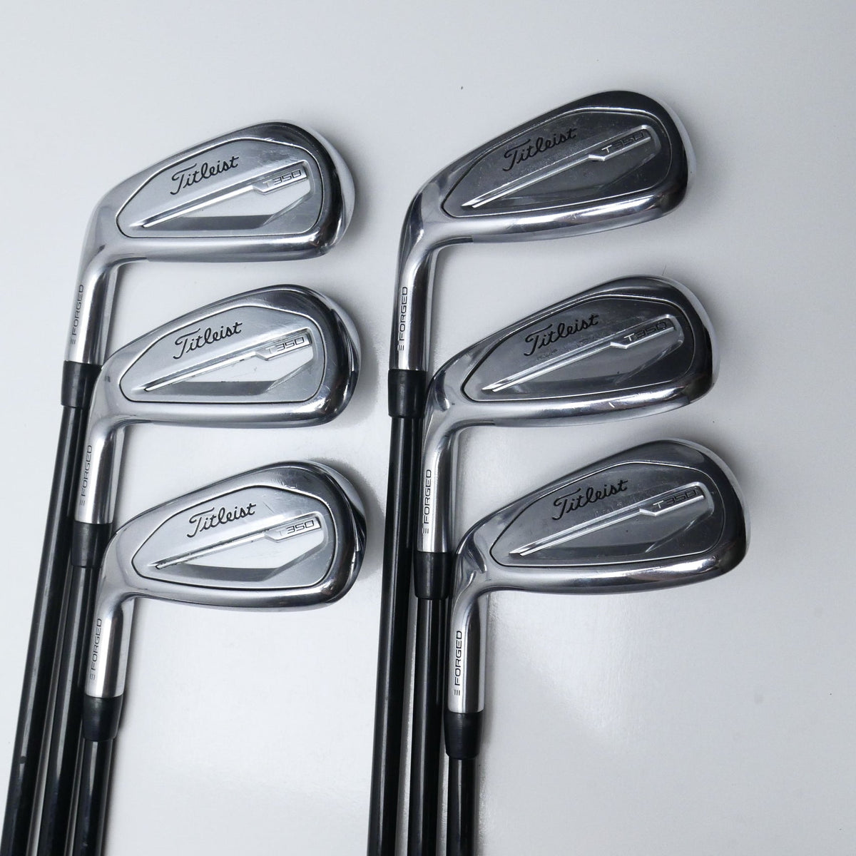 Used Titleist T350 2023 Iron Set / 6 - PW + 48° / Regular Flex / Left-Handed