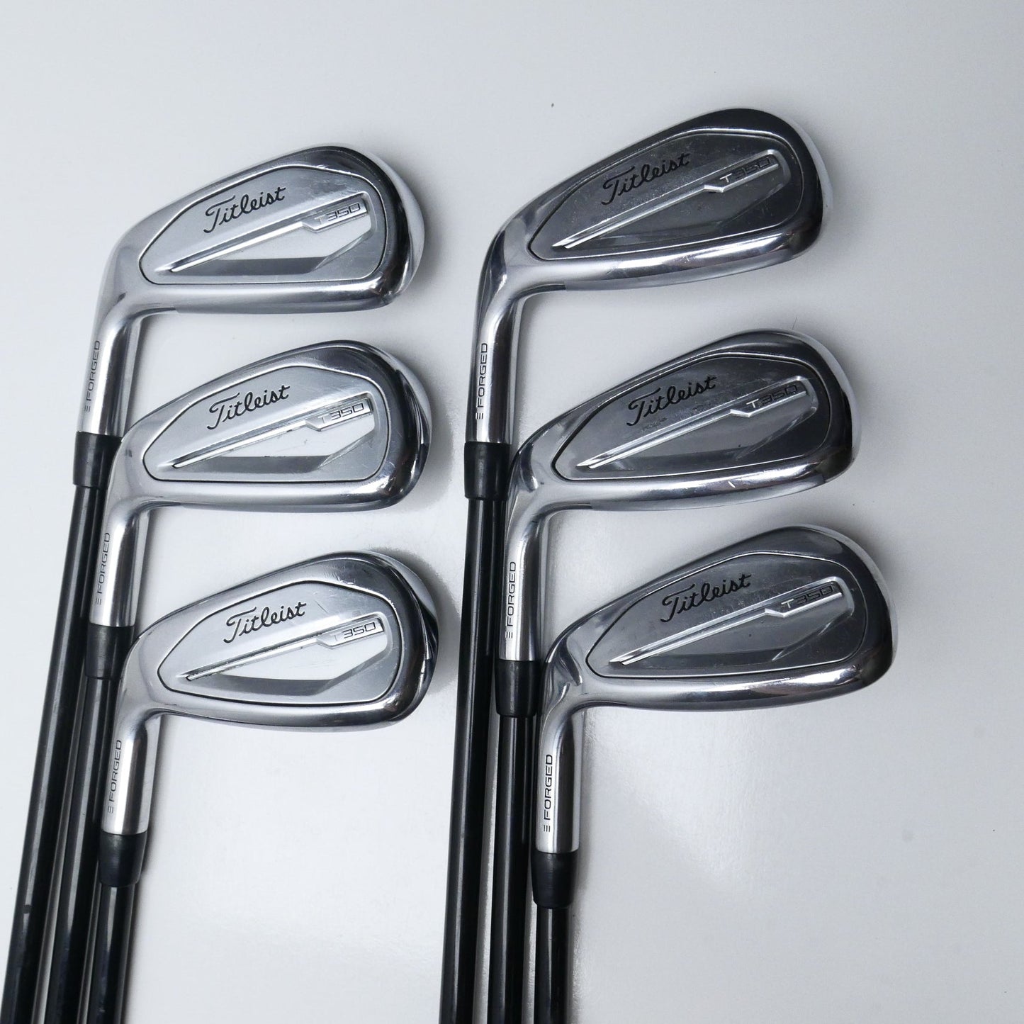 Used Titleist T350 2023 Iron Set / 6 - PW + 48° / Regular Flex / Left-Handed