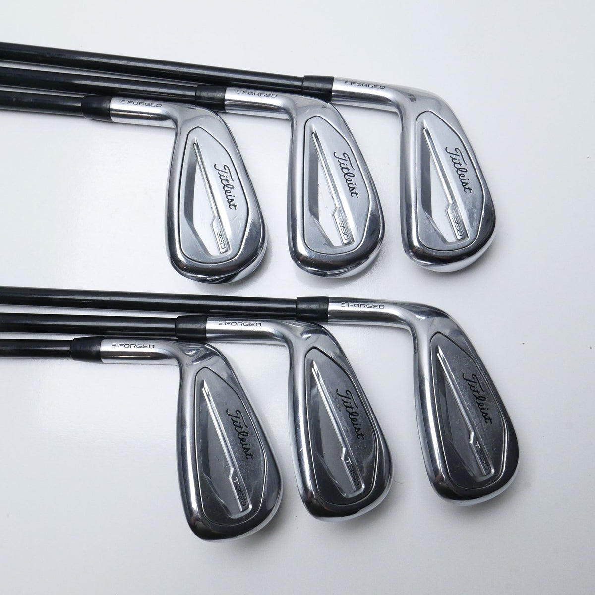 Used Titleist T350 2023 Iron Set / 6 - PW + 48° / Regular Flex / Left-Handed