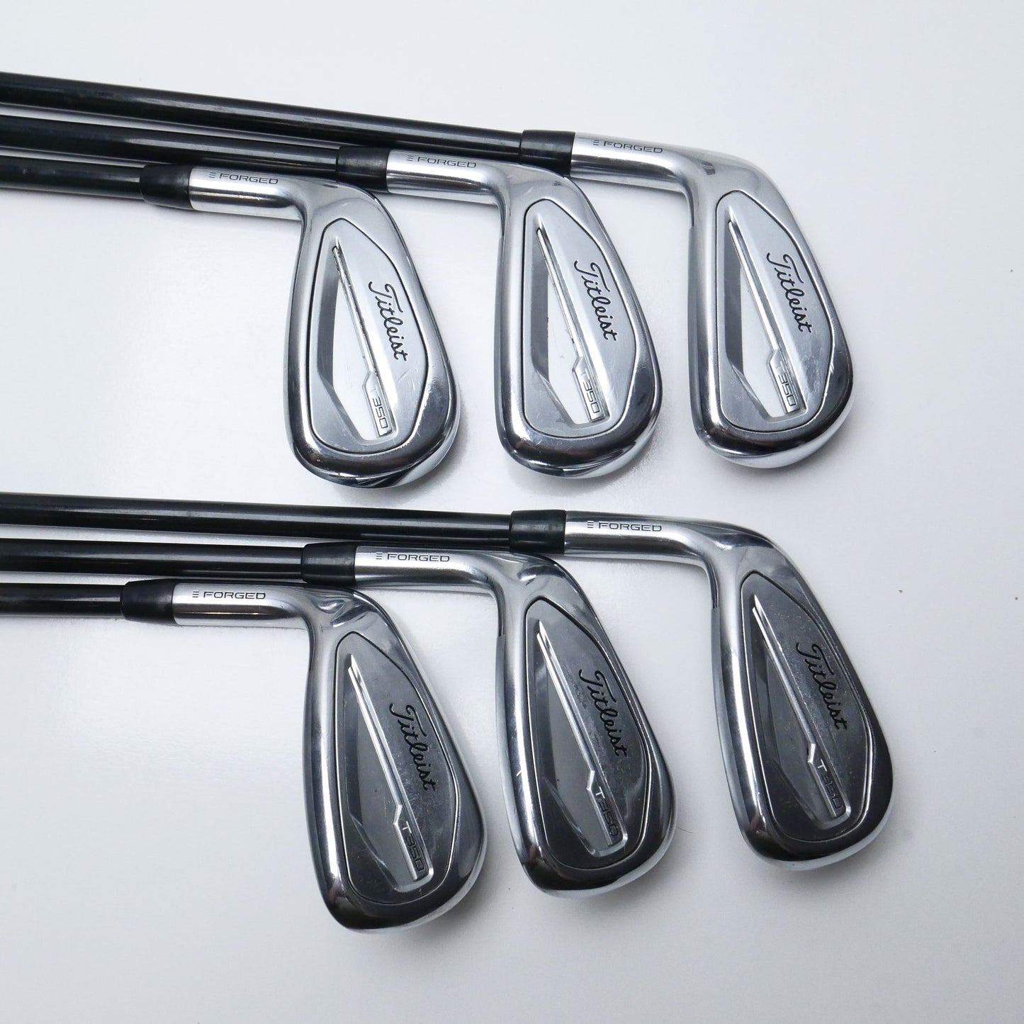 Used Titleist T350 2023 Iron Set / 6 - PW + 48° / Regular Flex / Left-Handed