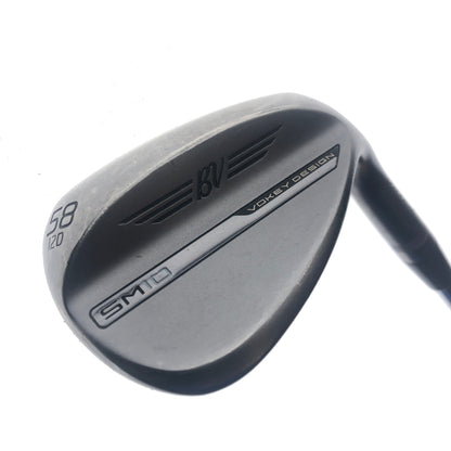 Used Titleist Vokey SM10 Nickel Lob Wedge / 58.0 Degrees / Wedge Flex